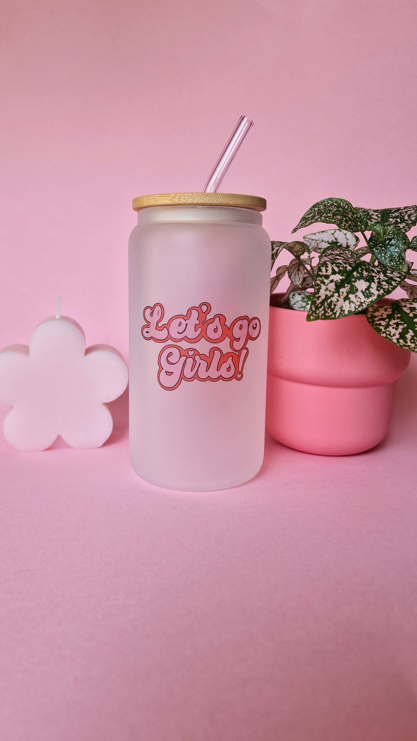 Lets Go Girls Tumbler With Bamboo Lid and Straw