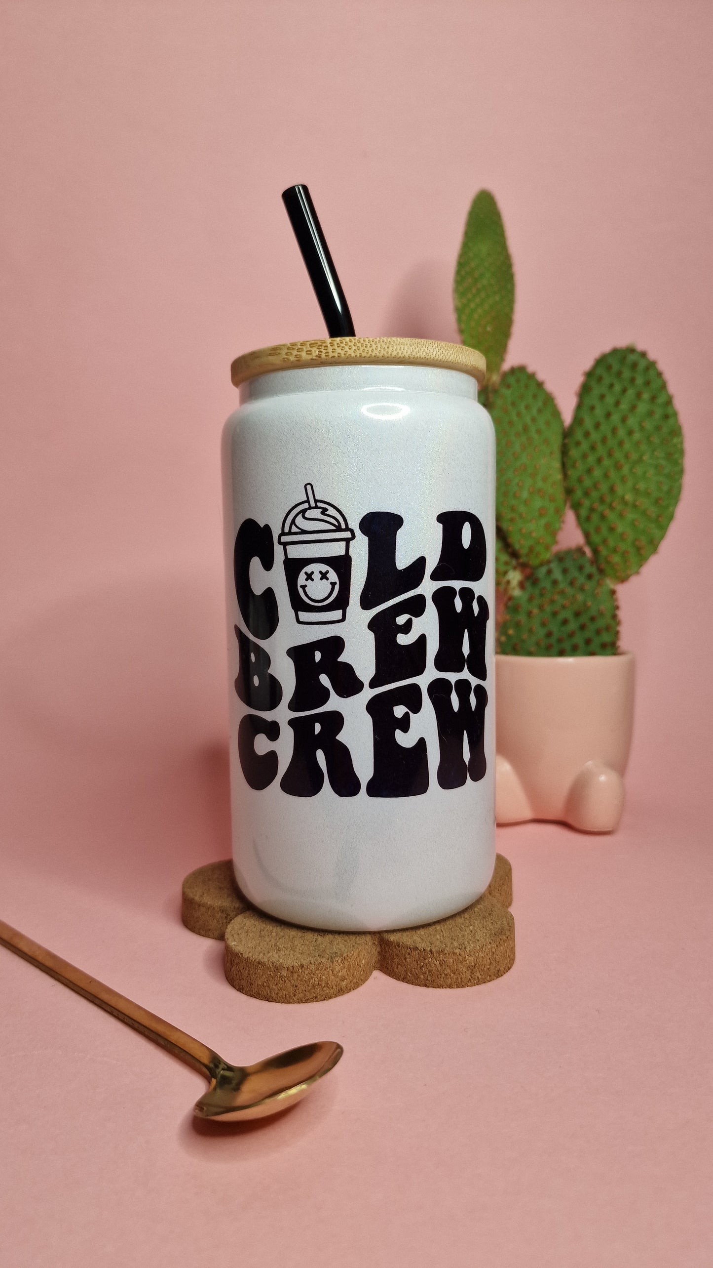 CBC Black | 16oz Glass Can Tumbler