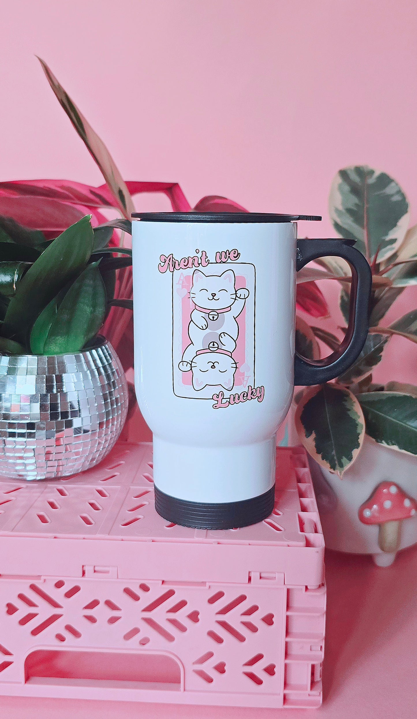 Lucky Cat Travel Mug