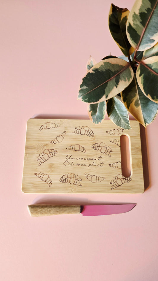 Croissant Organic Bamboo Chopping Board