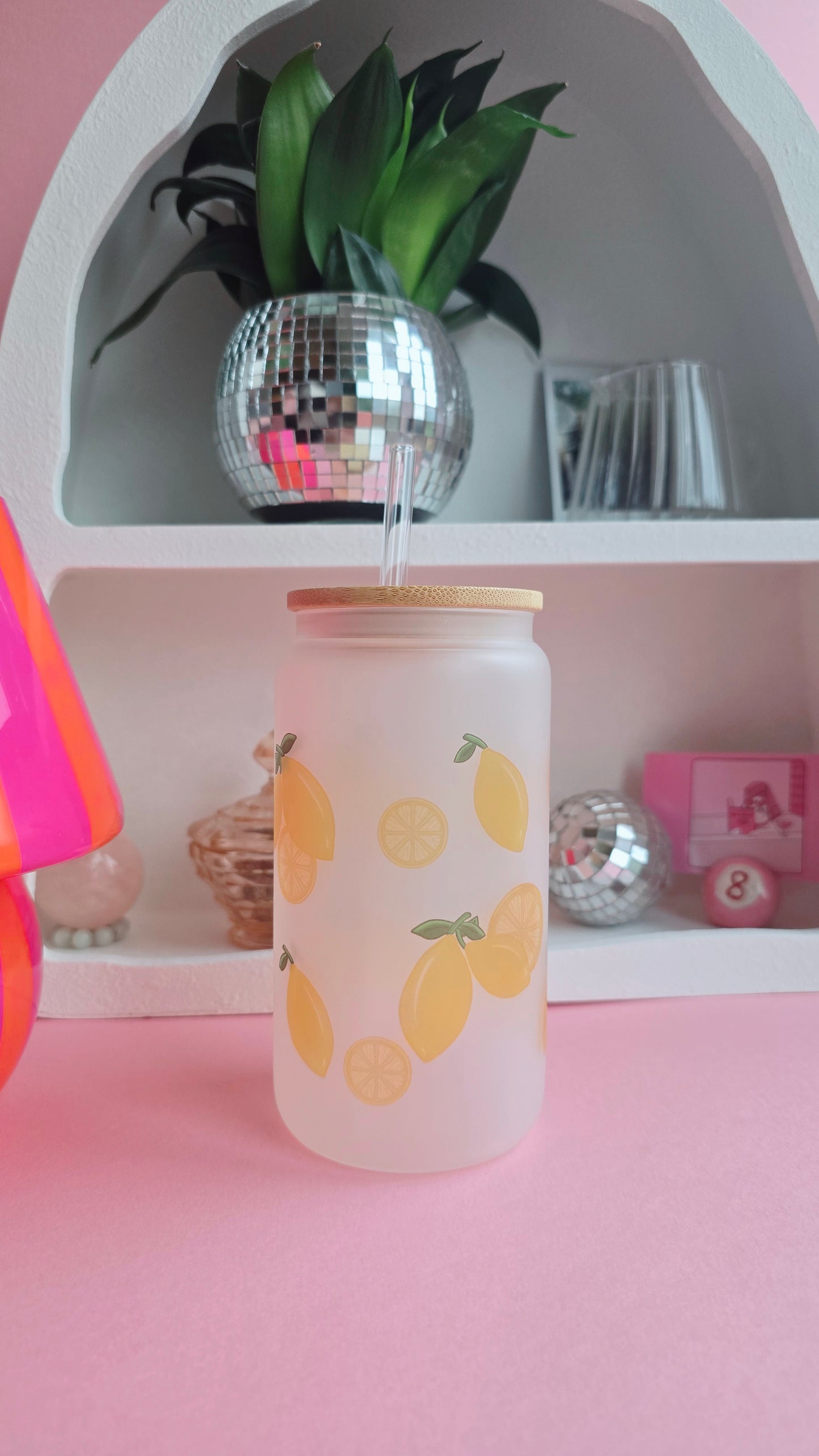 Lemons Lemonade Glass Tumbler