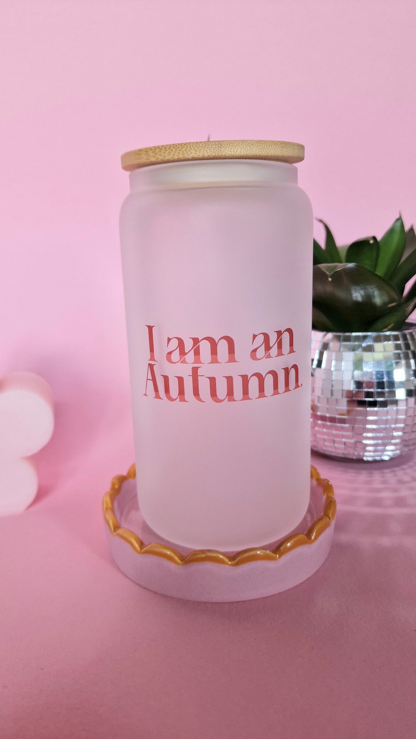 I am an Autumn Gilmore Girls Inspired Glass Tumbler