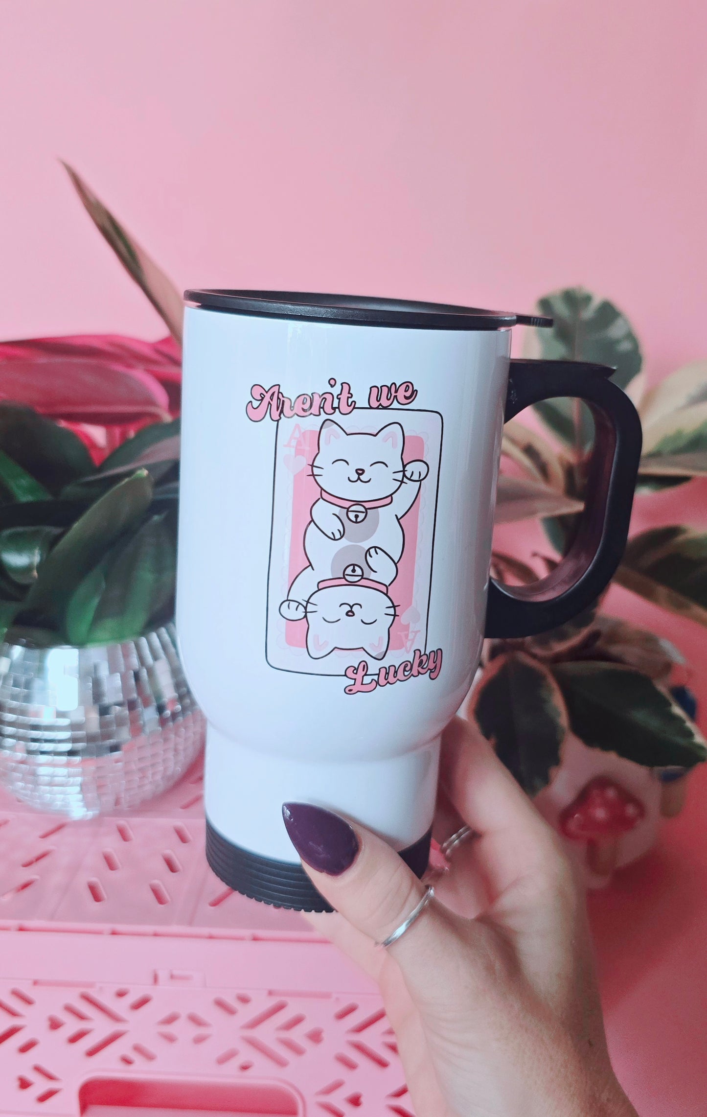 Lucky Cat Travel Mug