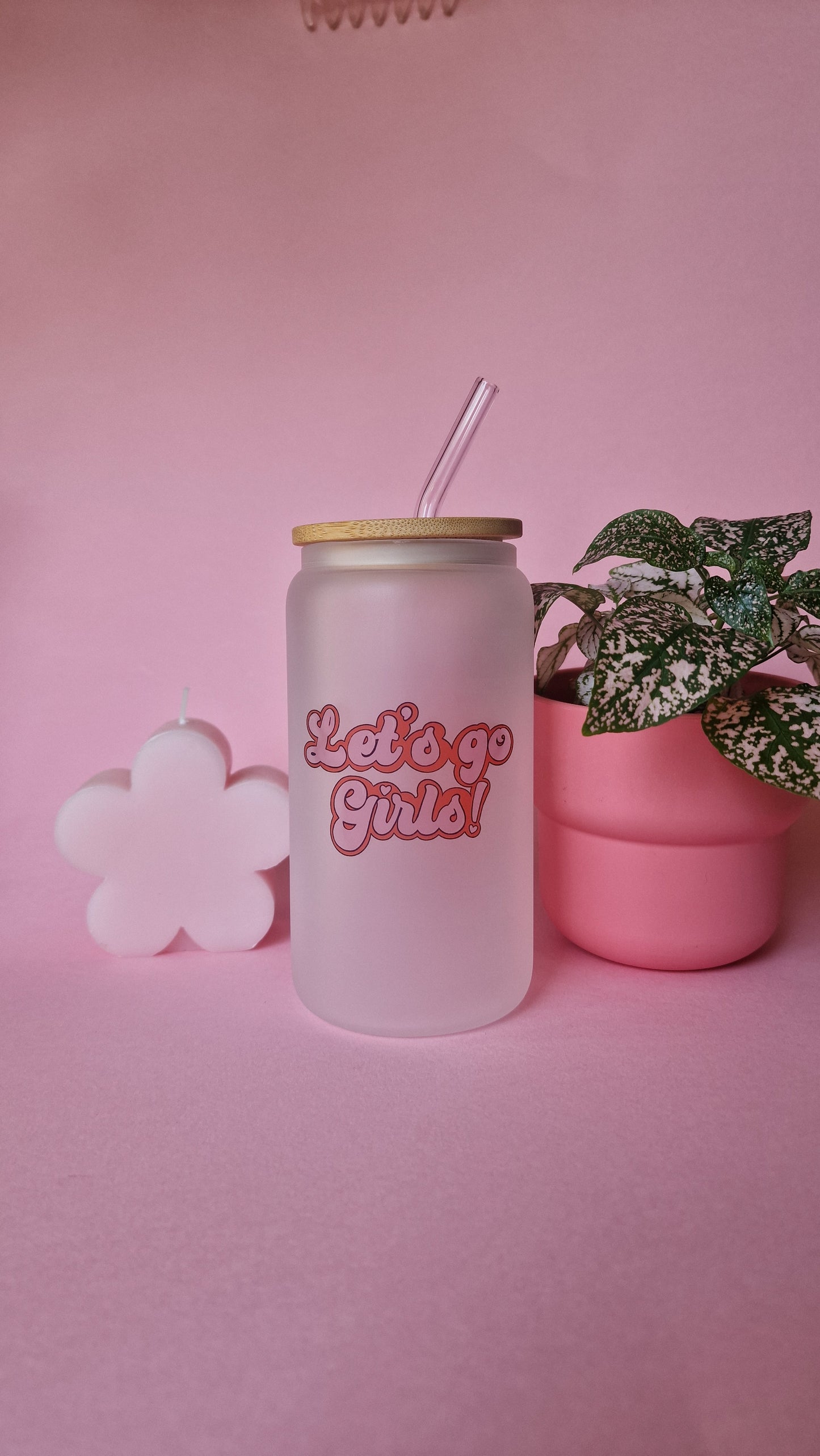 Lets Go Girls Tumbler With Bamboo Lid and Straw