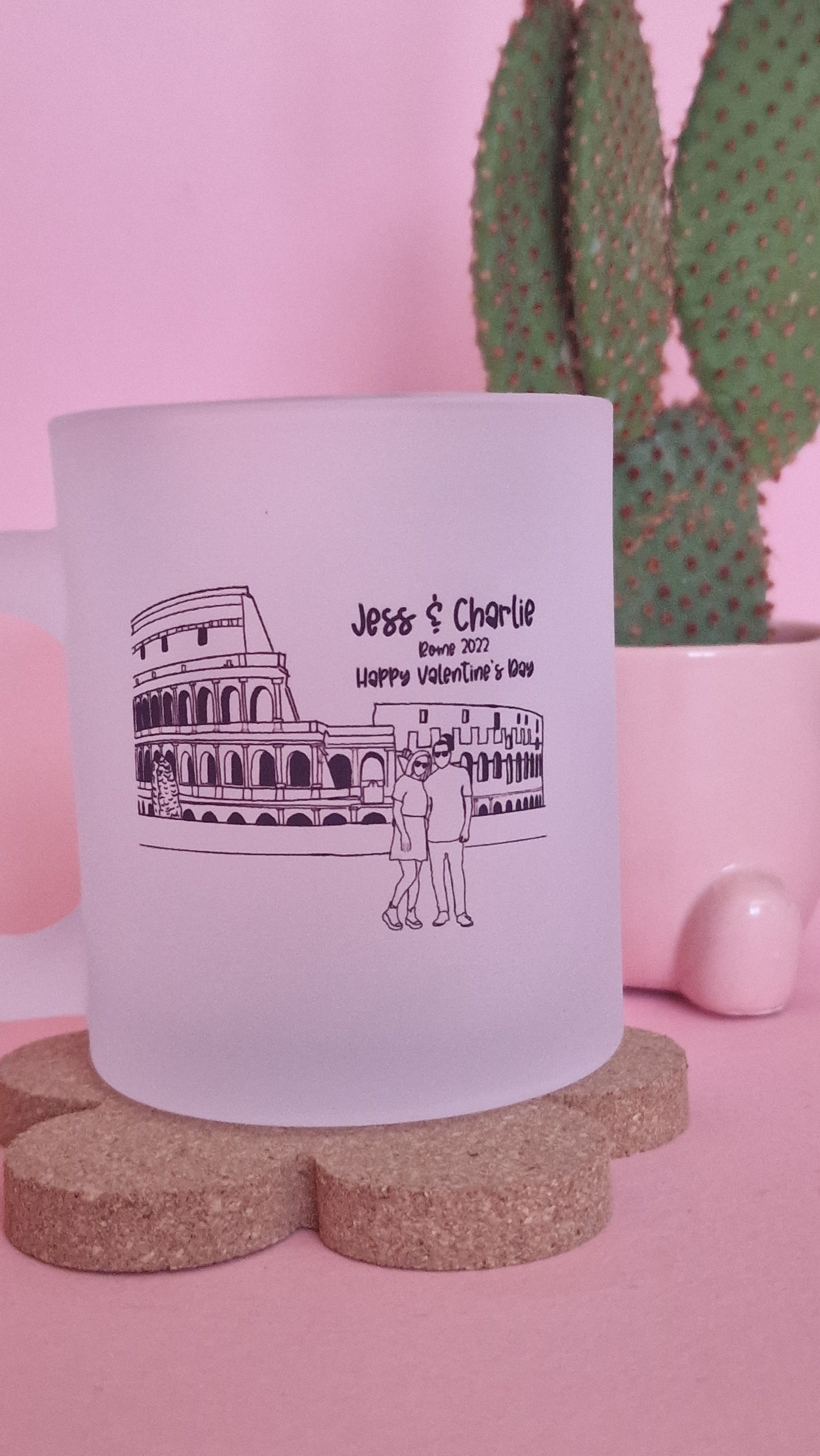 Personalised Photo Handrawn Line Art Drawing Printed Mug