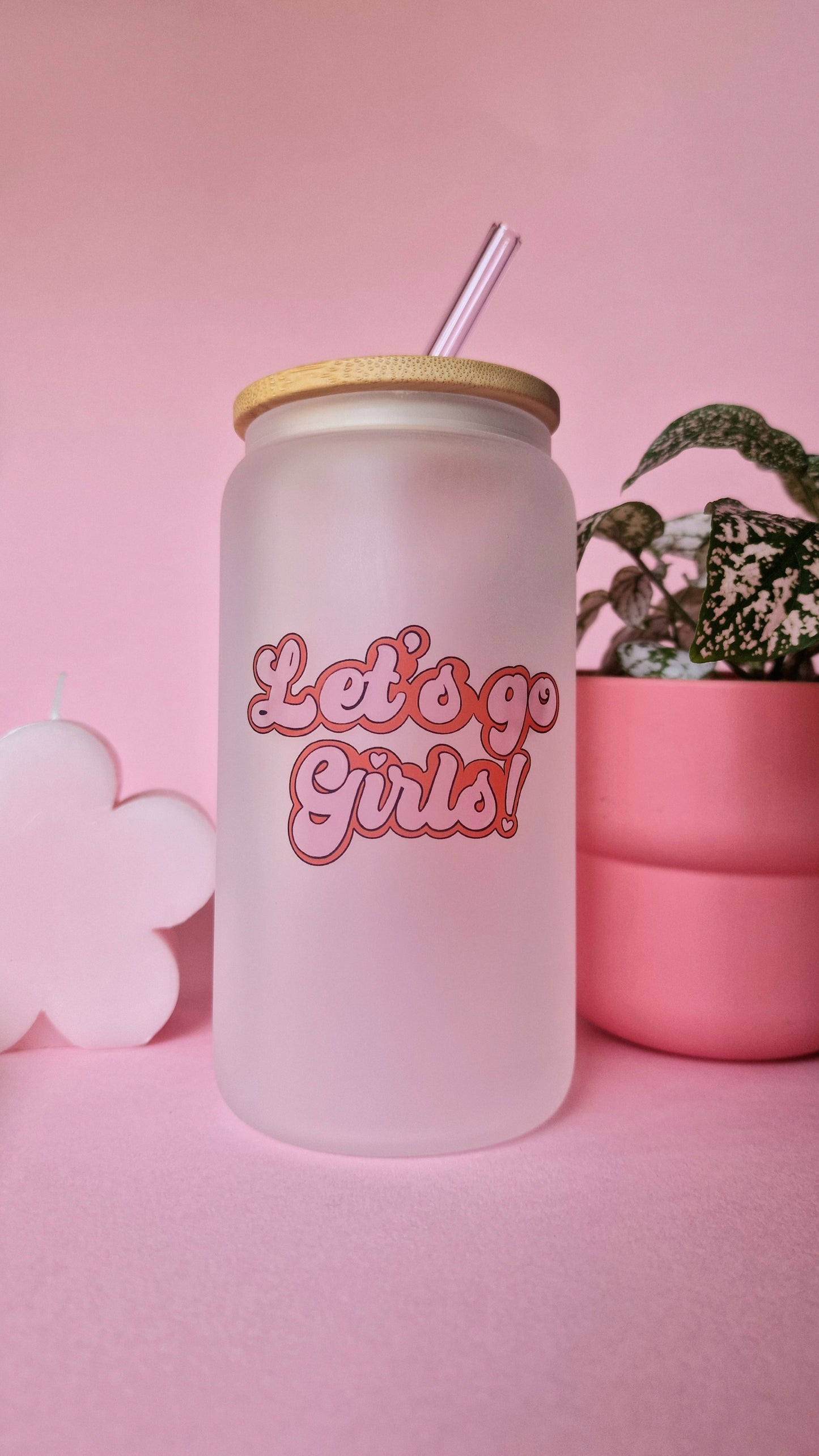 Lets Go Girls Tumbler With Bamboo Lid and Straw