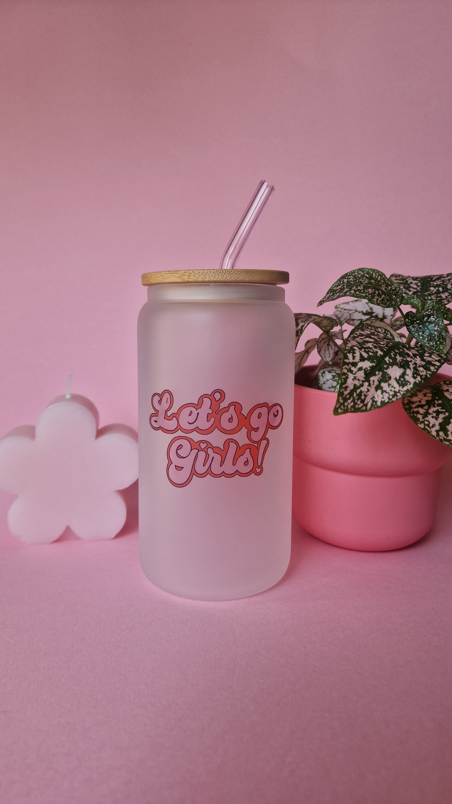 Lets Go Girls Tumbler With Bamboo Lid and Straw