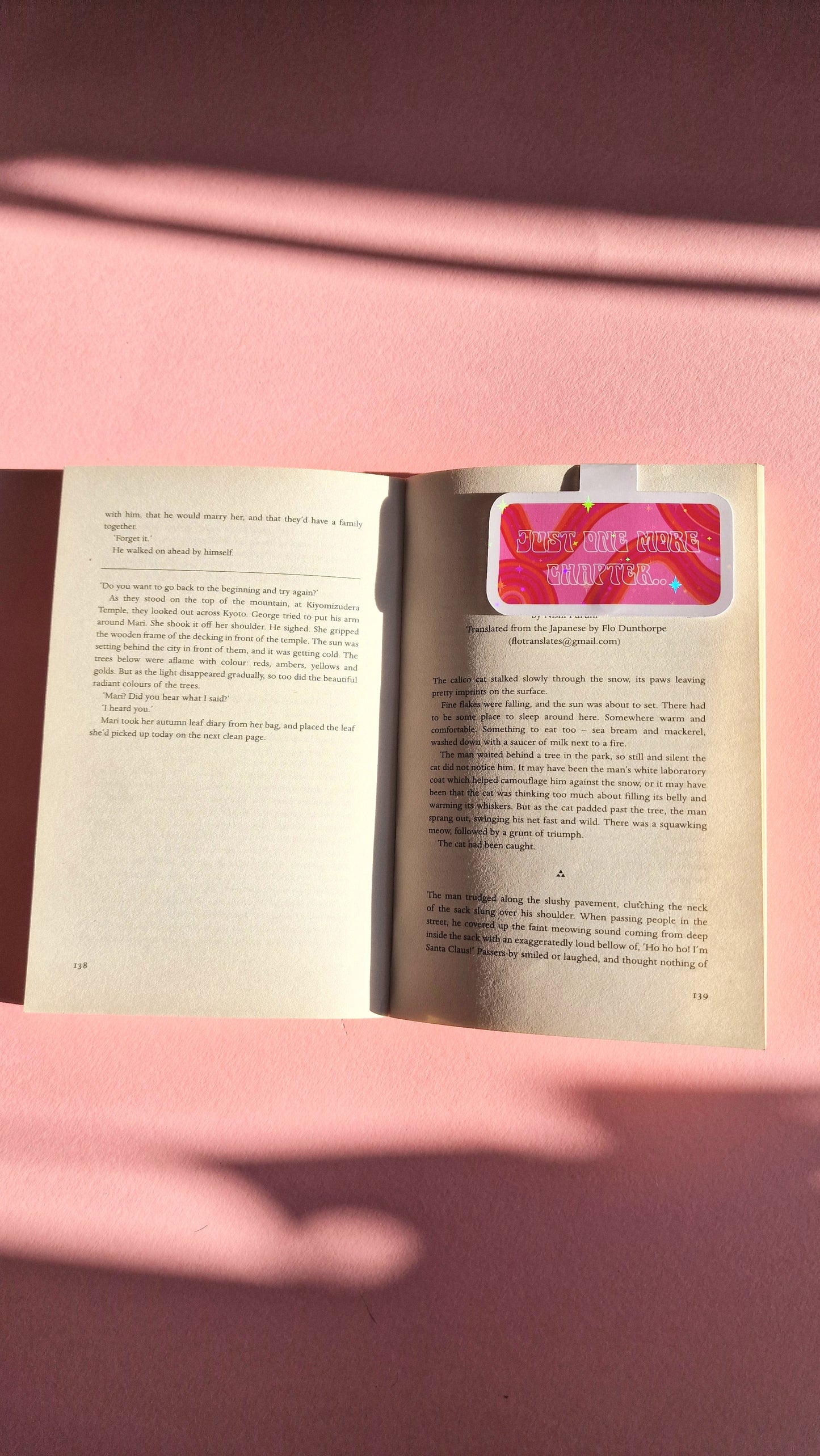 Just One More Chapter.. Pink Magnetic Flip Bookmark