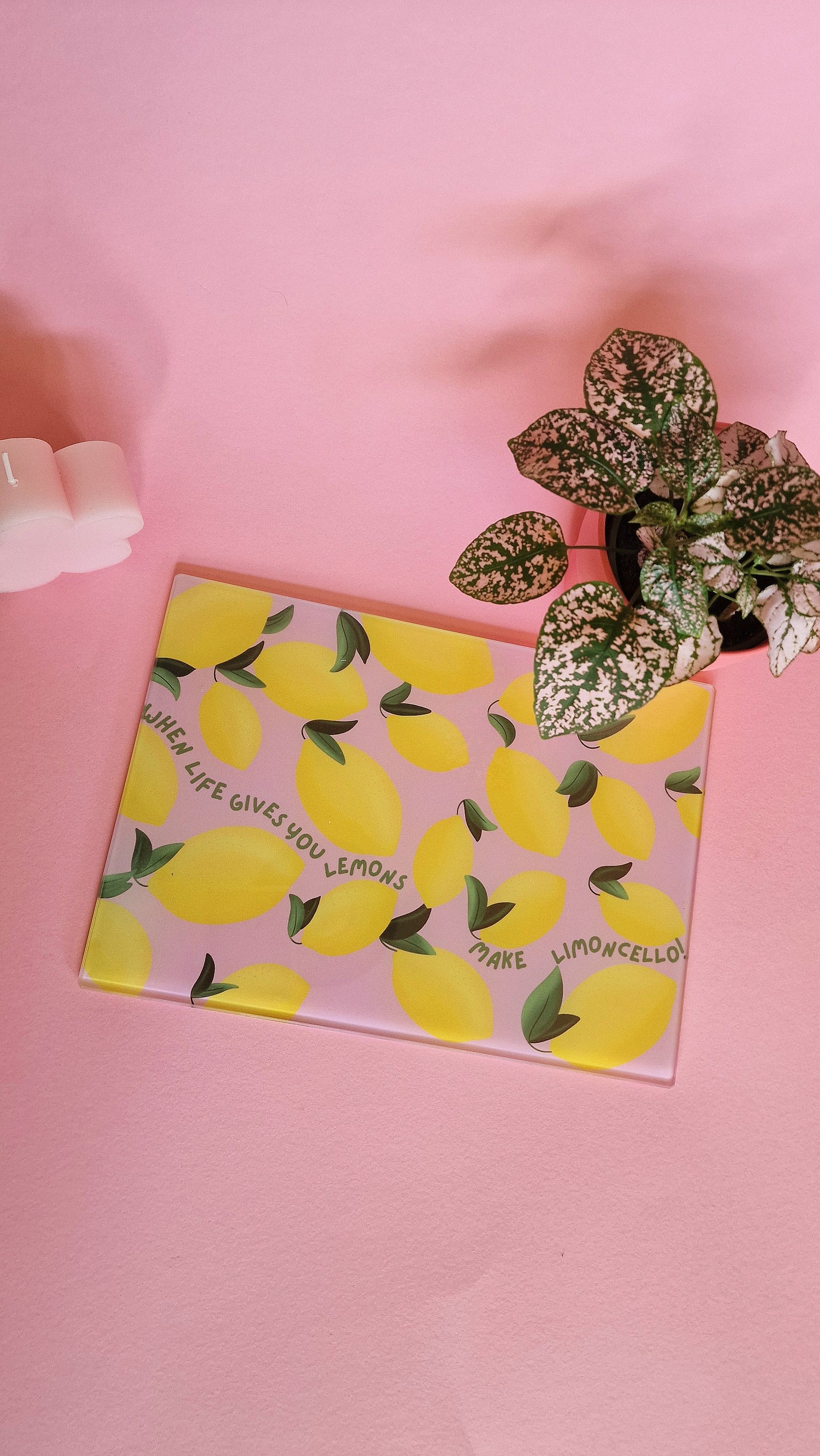 Lemon Limincello Glass Chopping board