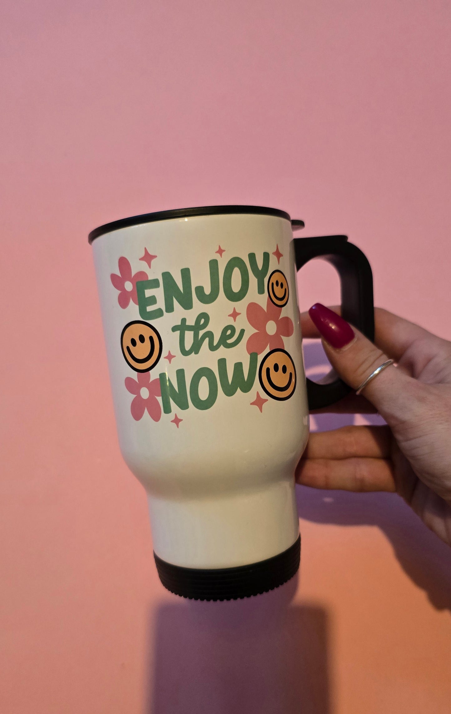 *sale* enjoy the now travel mug