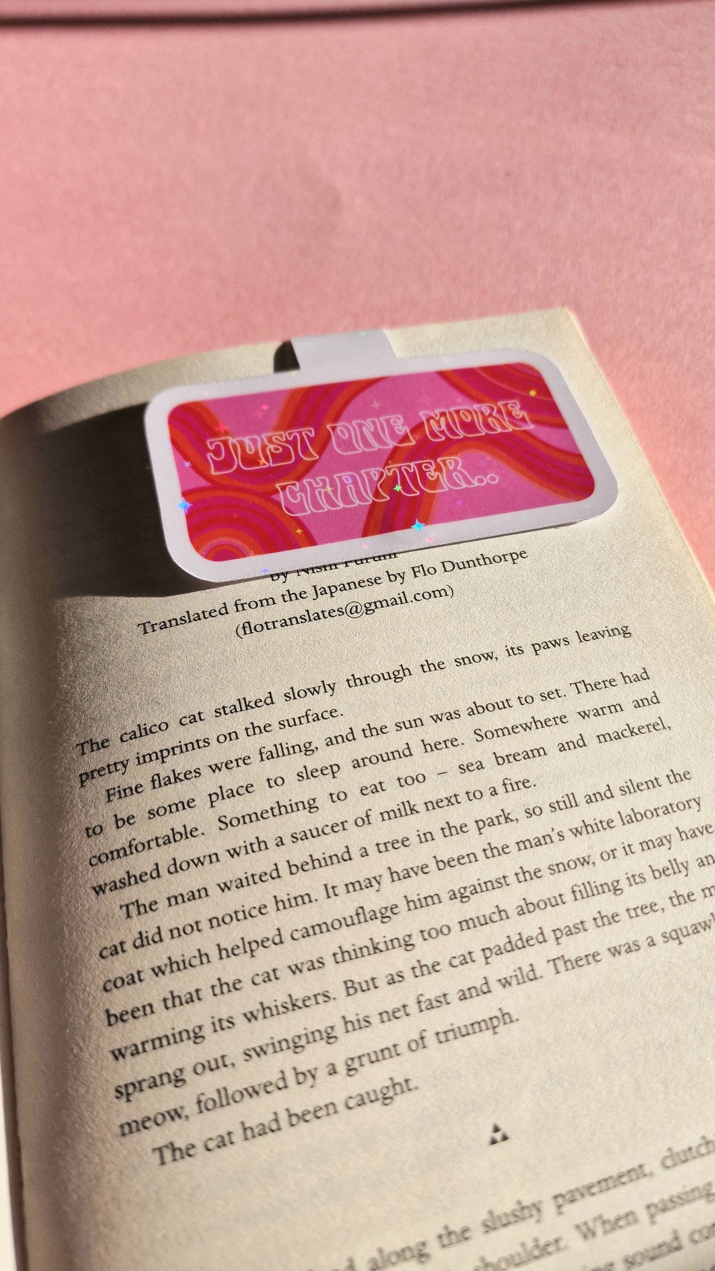 Just One More Chapter.. Pink Magnetic Flip Bookmark