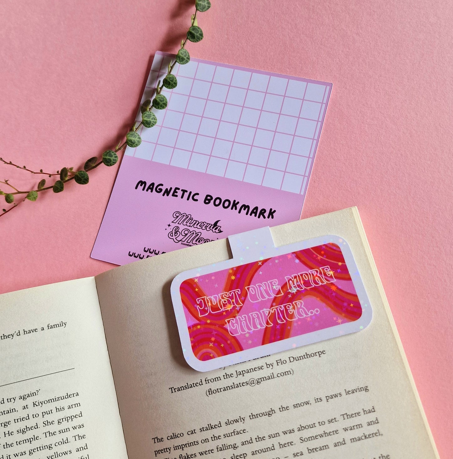 Just One More Chapter.. Pink Magnetic Flip Bookmark