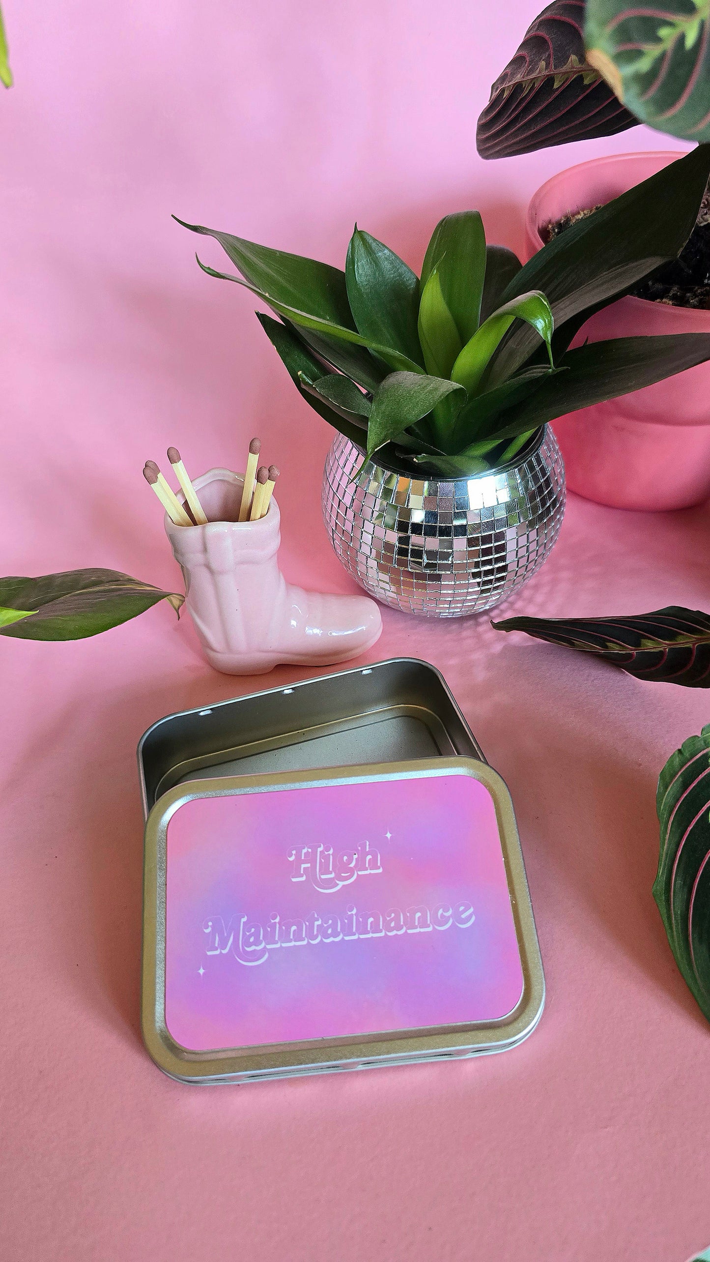 High Maintainance Rolling Tin | Funky Cute Tobacco Tin