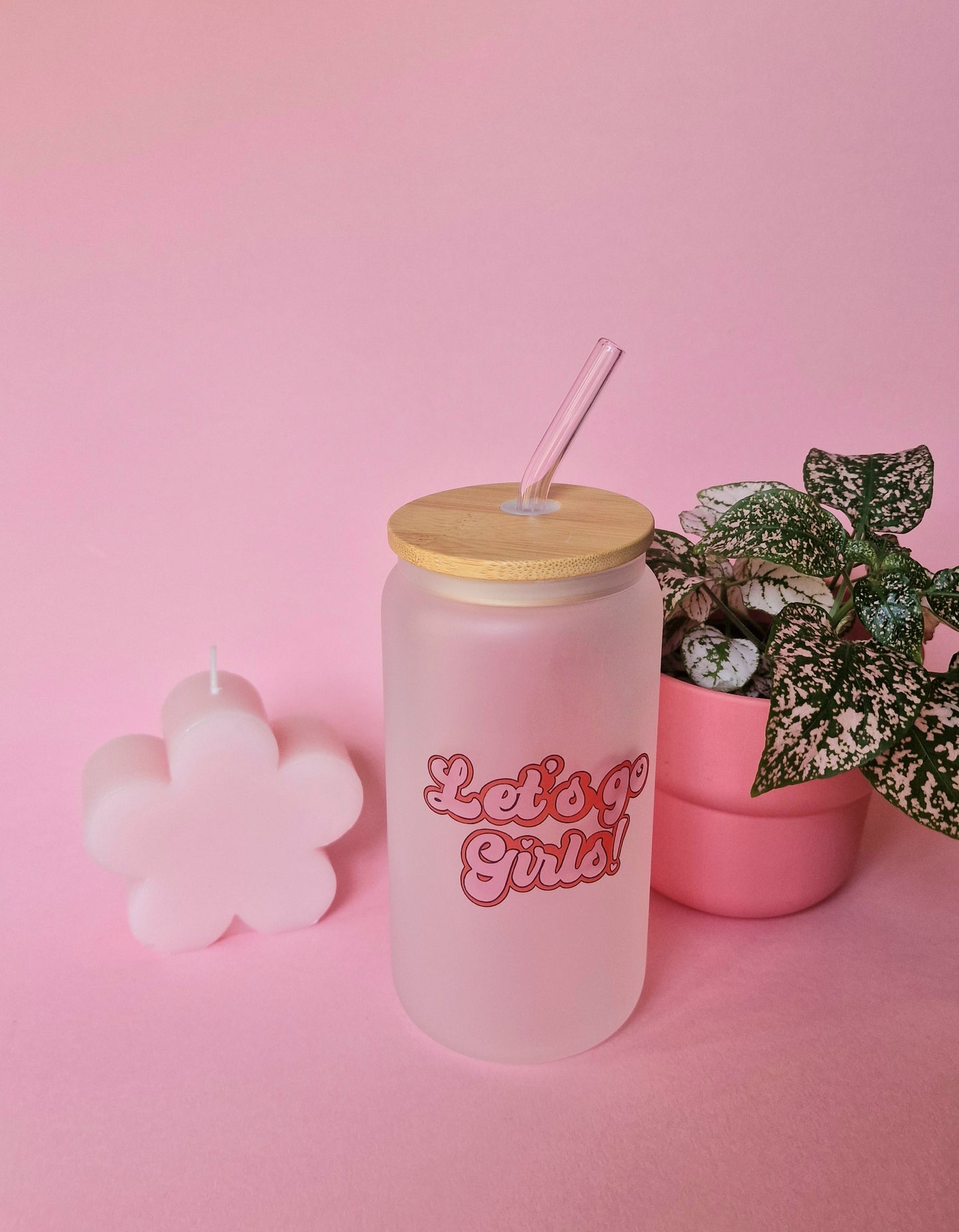 Lets Go Girls Tumbler With Bamboo Lid and Straw