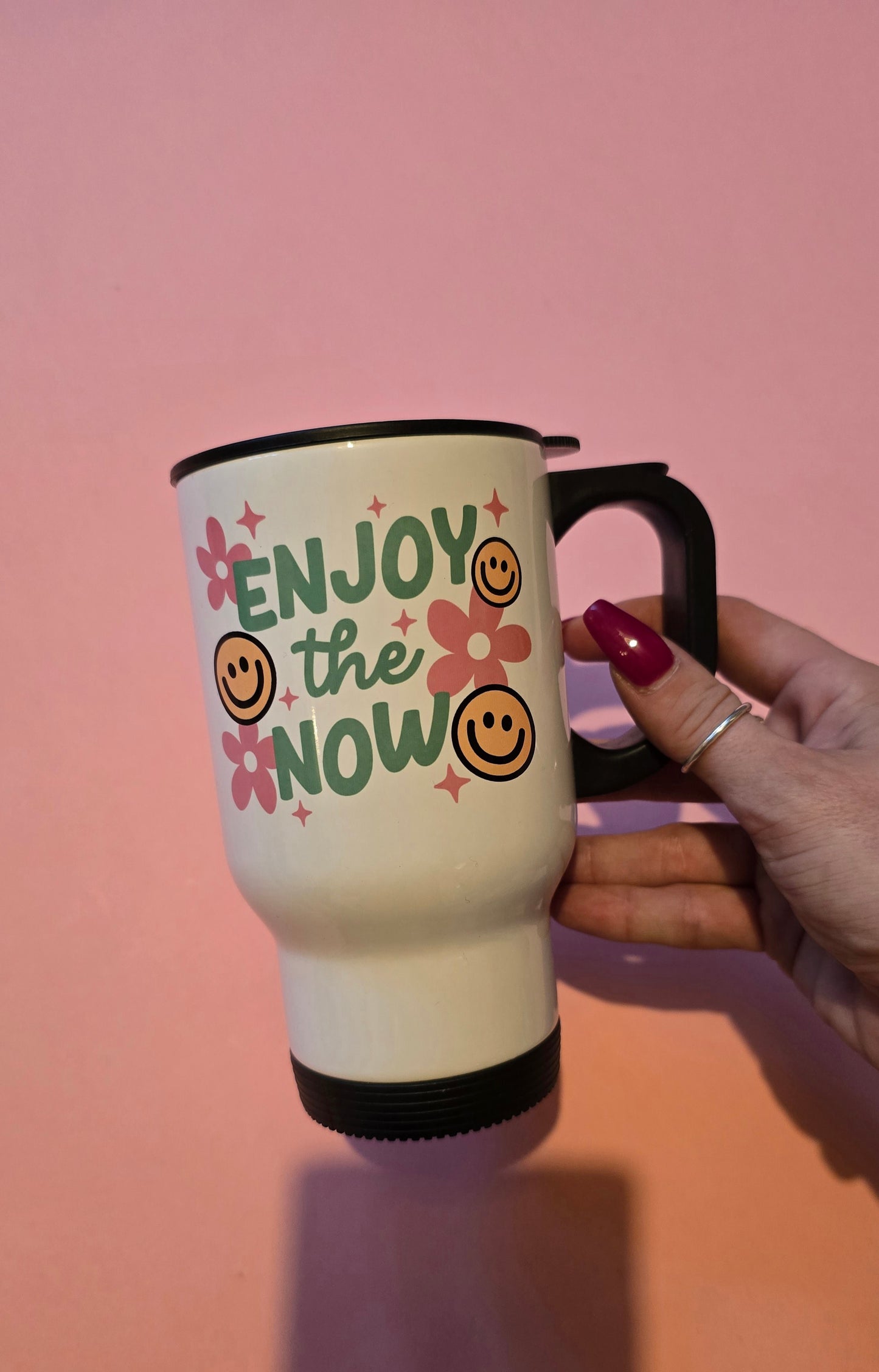 *sale* enjoy the now travel mug