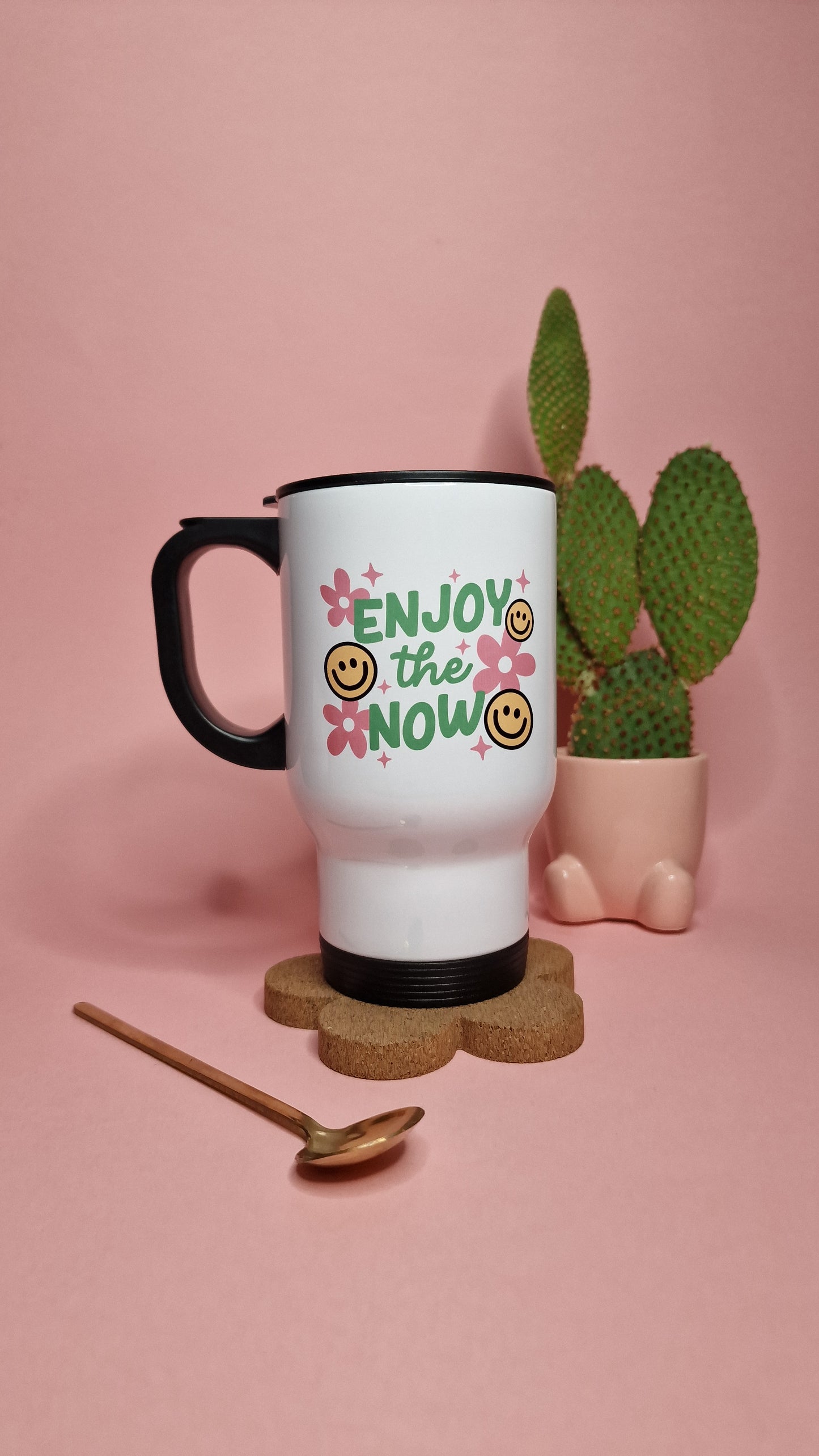 Enjoy The Now | Cute Travel Mugs