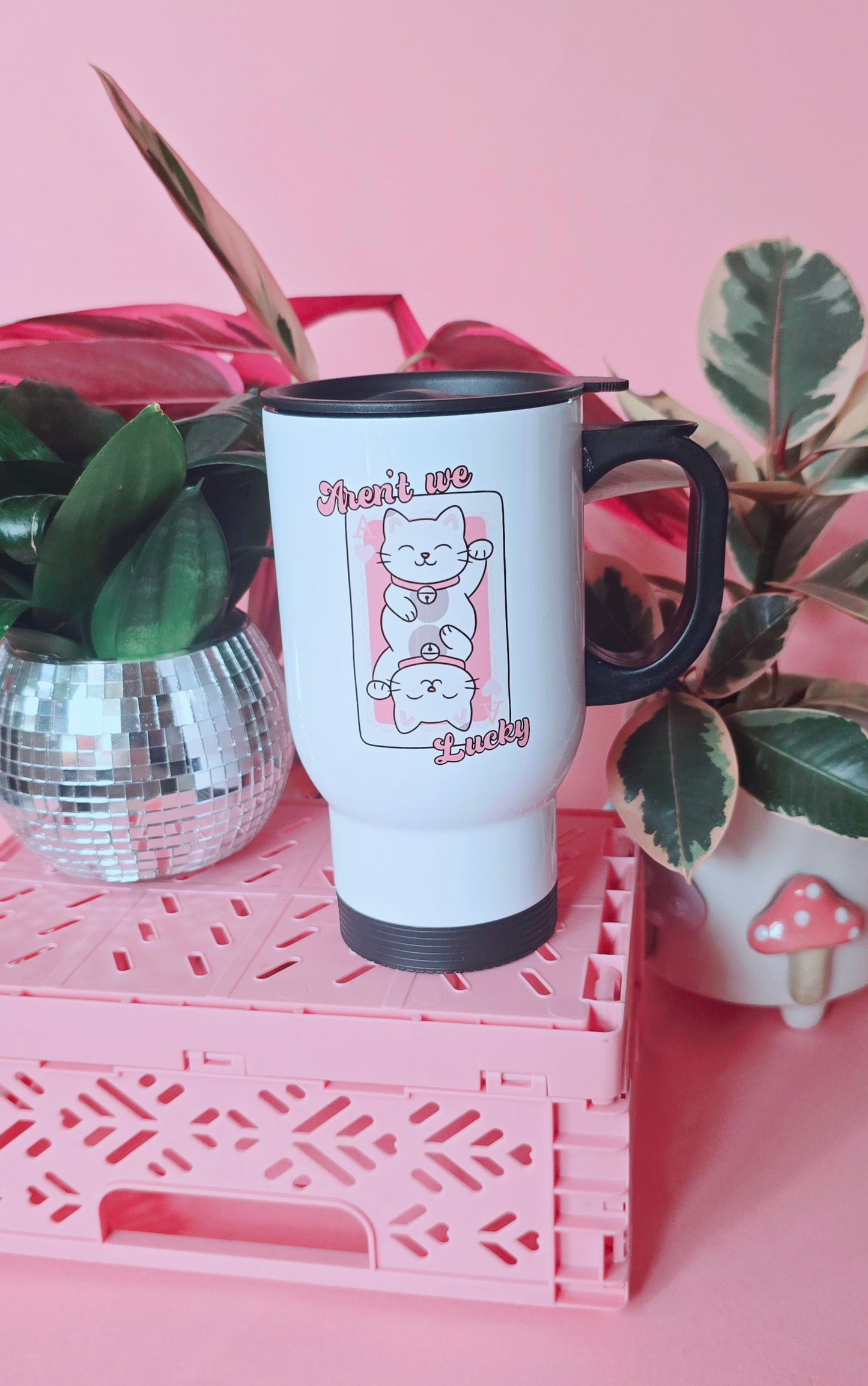 Lucky Cat Travel Mug