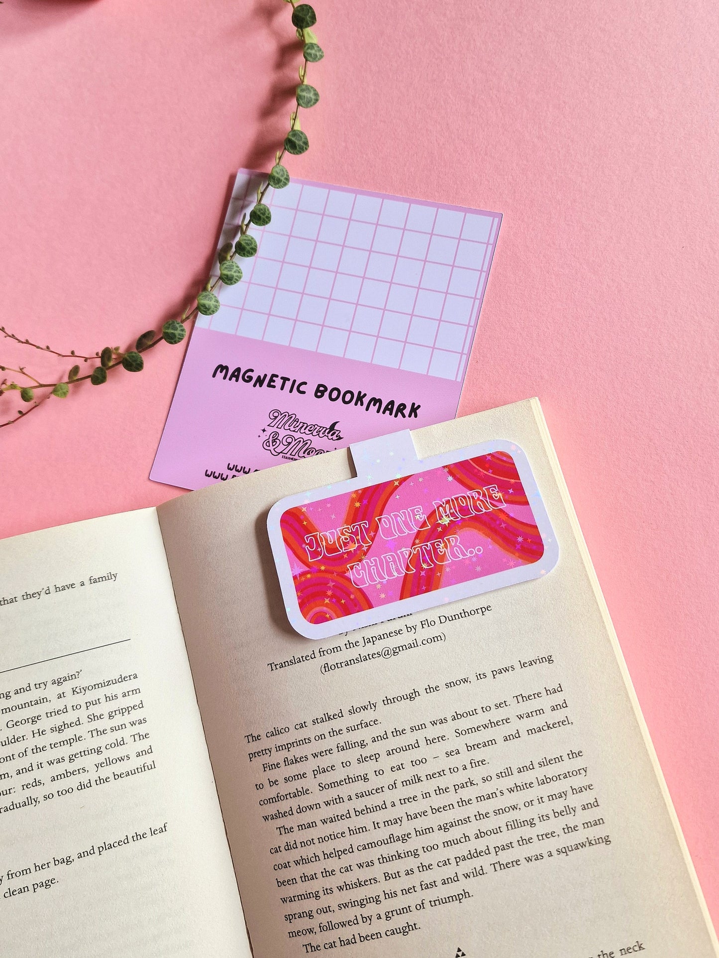 Just One More Chapter.. Pink Magnetic Flip Bookmark