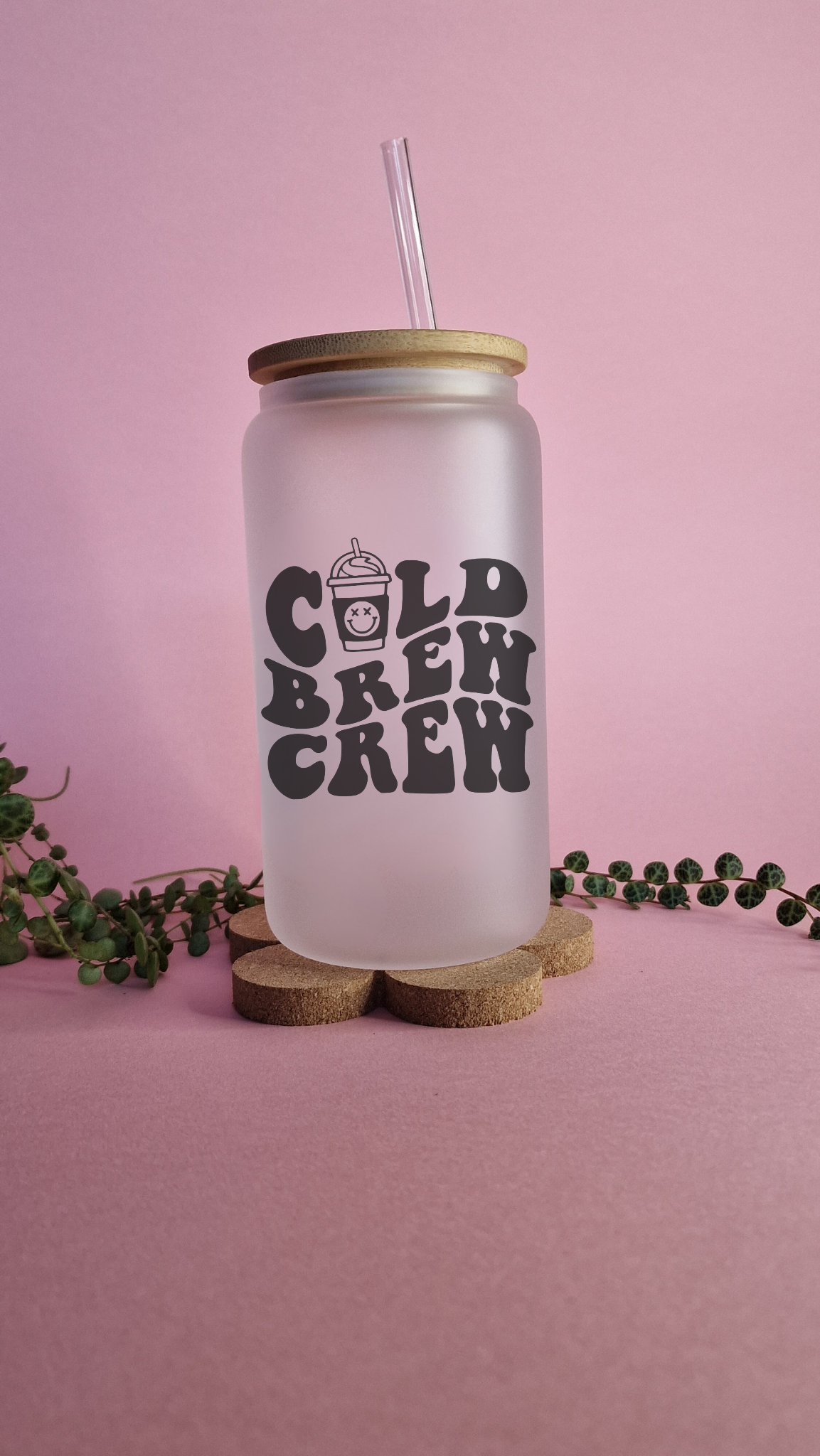 CBC Black | 16oz Glass Can Tumbler