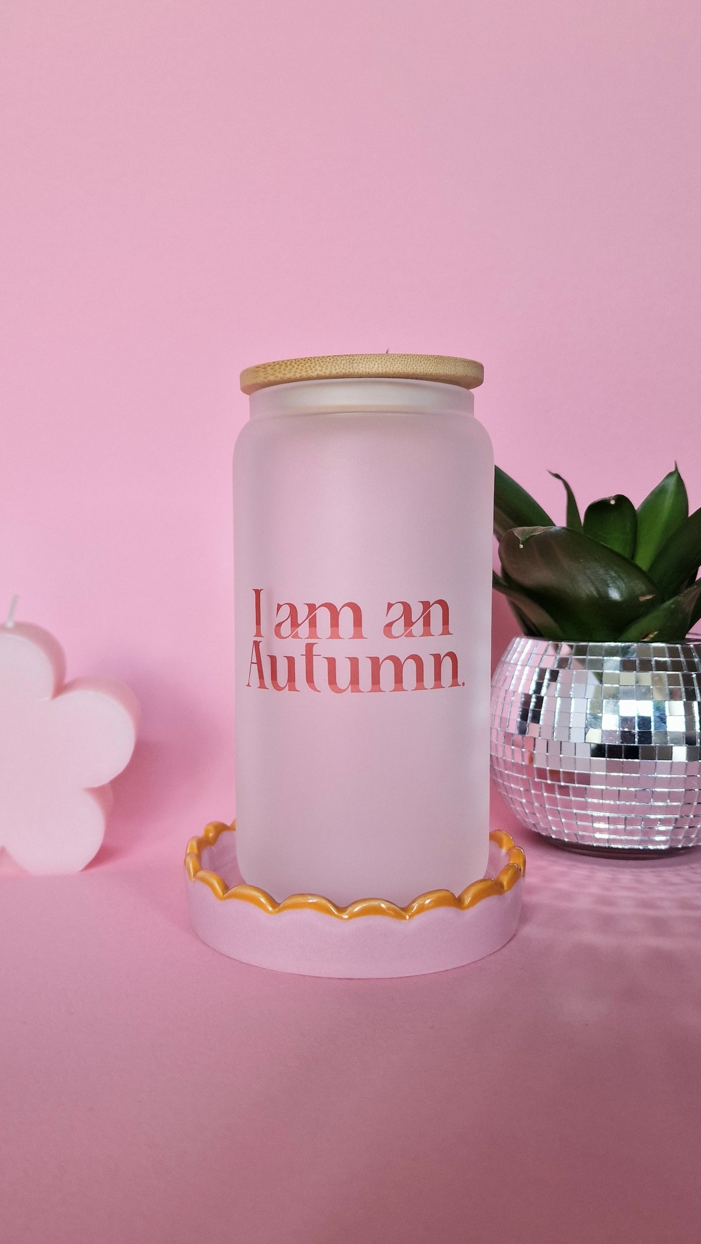 I am an Autumn Gilmore Girls Inspired Glass Tumbler