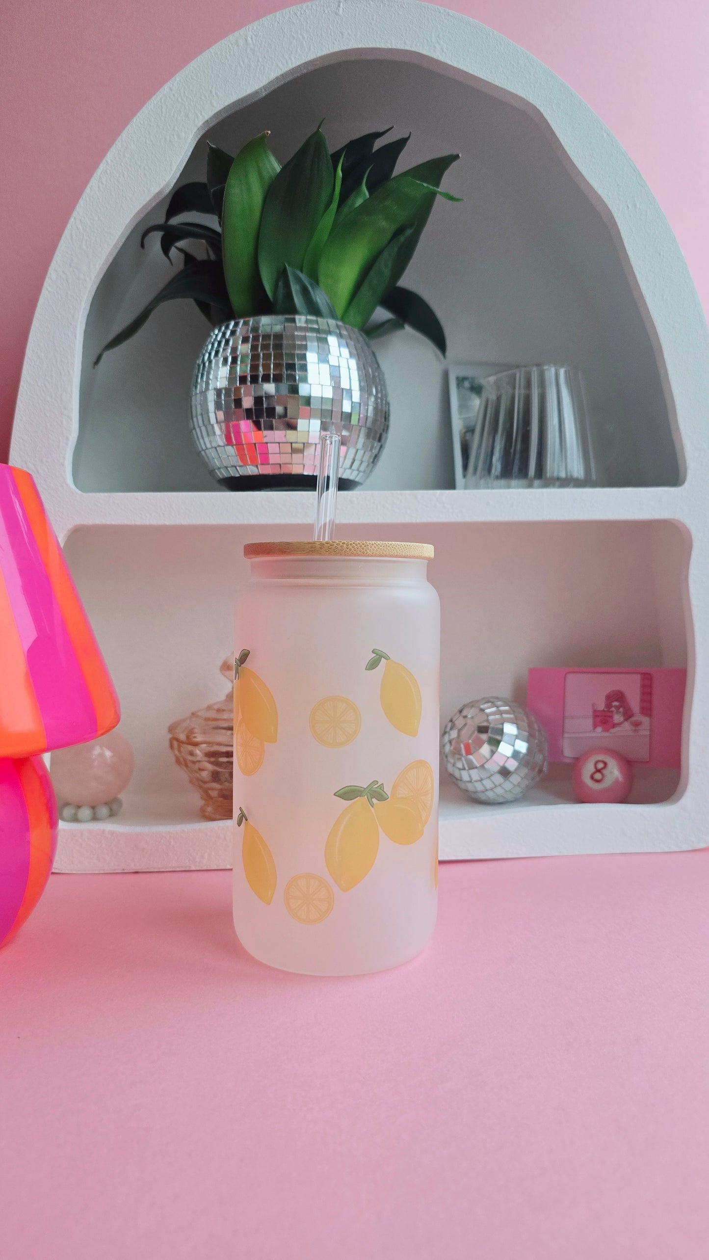 Lemons Lemonade Glass Tumbler