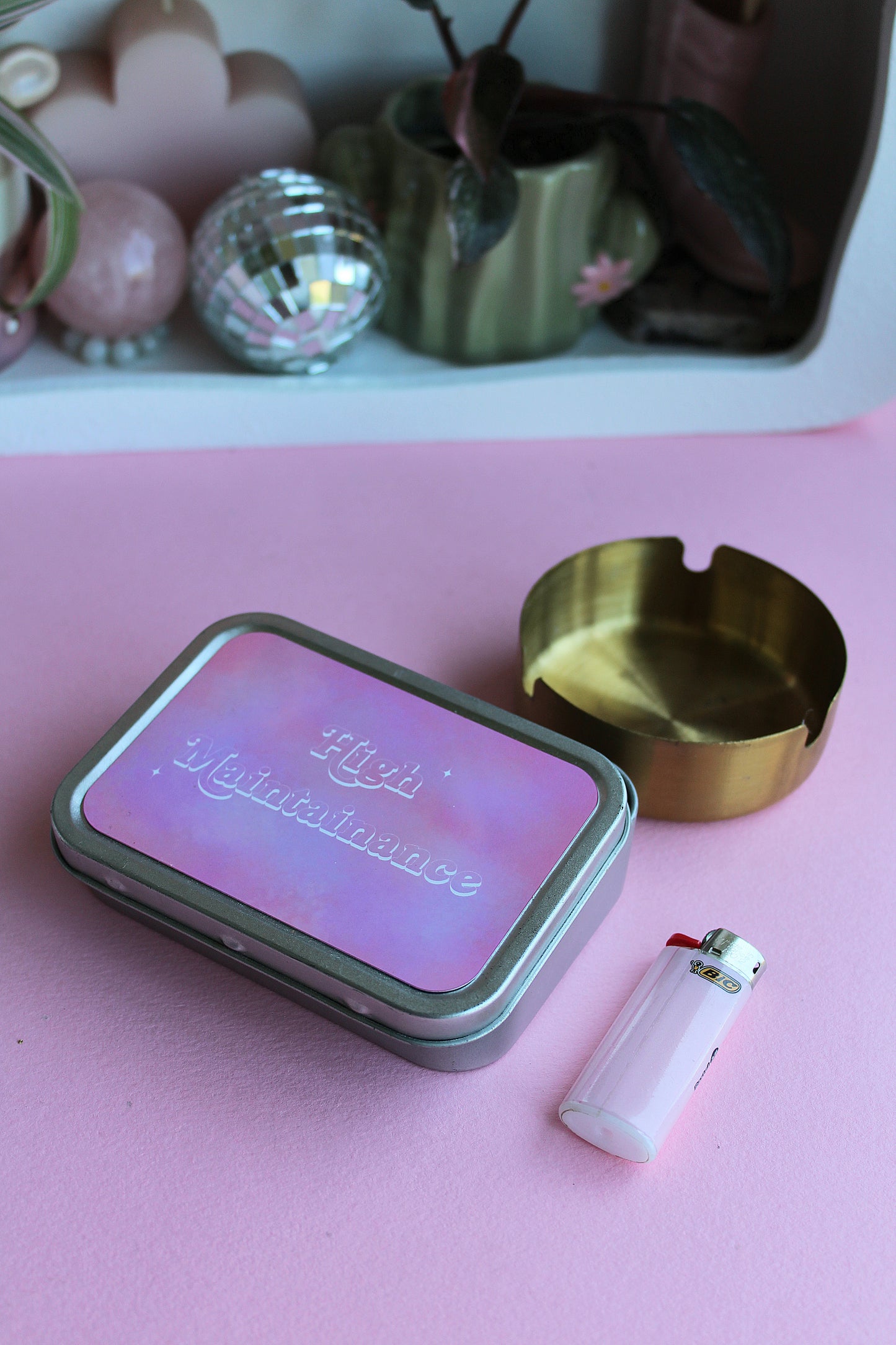 High Maintainance Rolling Tin | Funky Cute Tobacco Tin