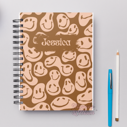 Neutral Smileys | Cute Personalised Notebooks