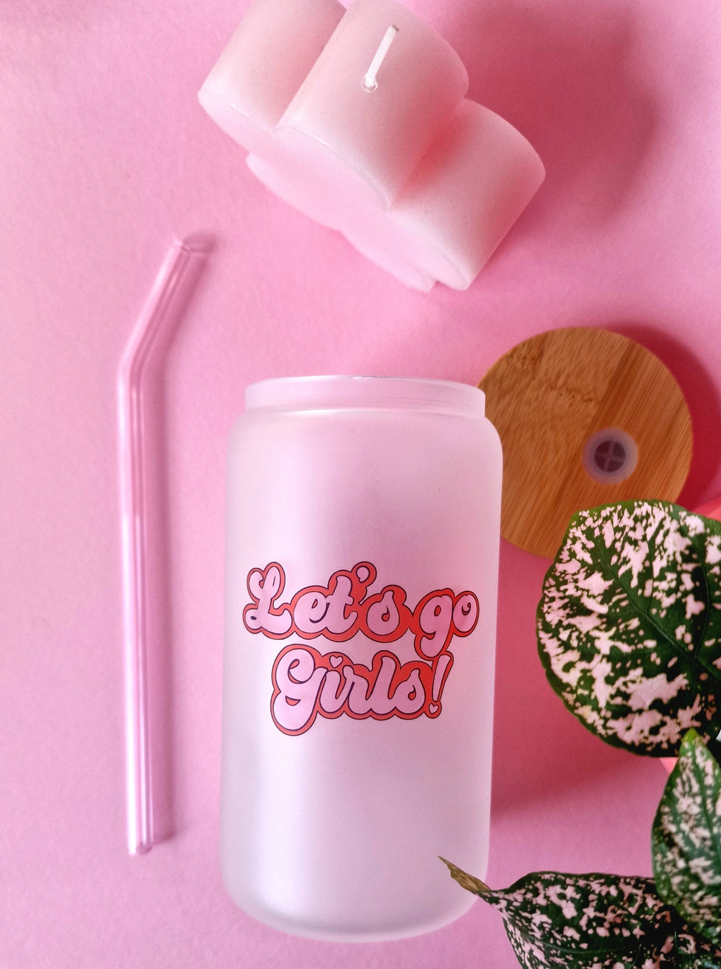 Lets Go Girls Tumbler With Bamboo Lid and Straw