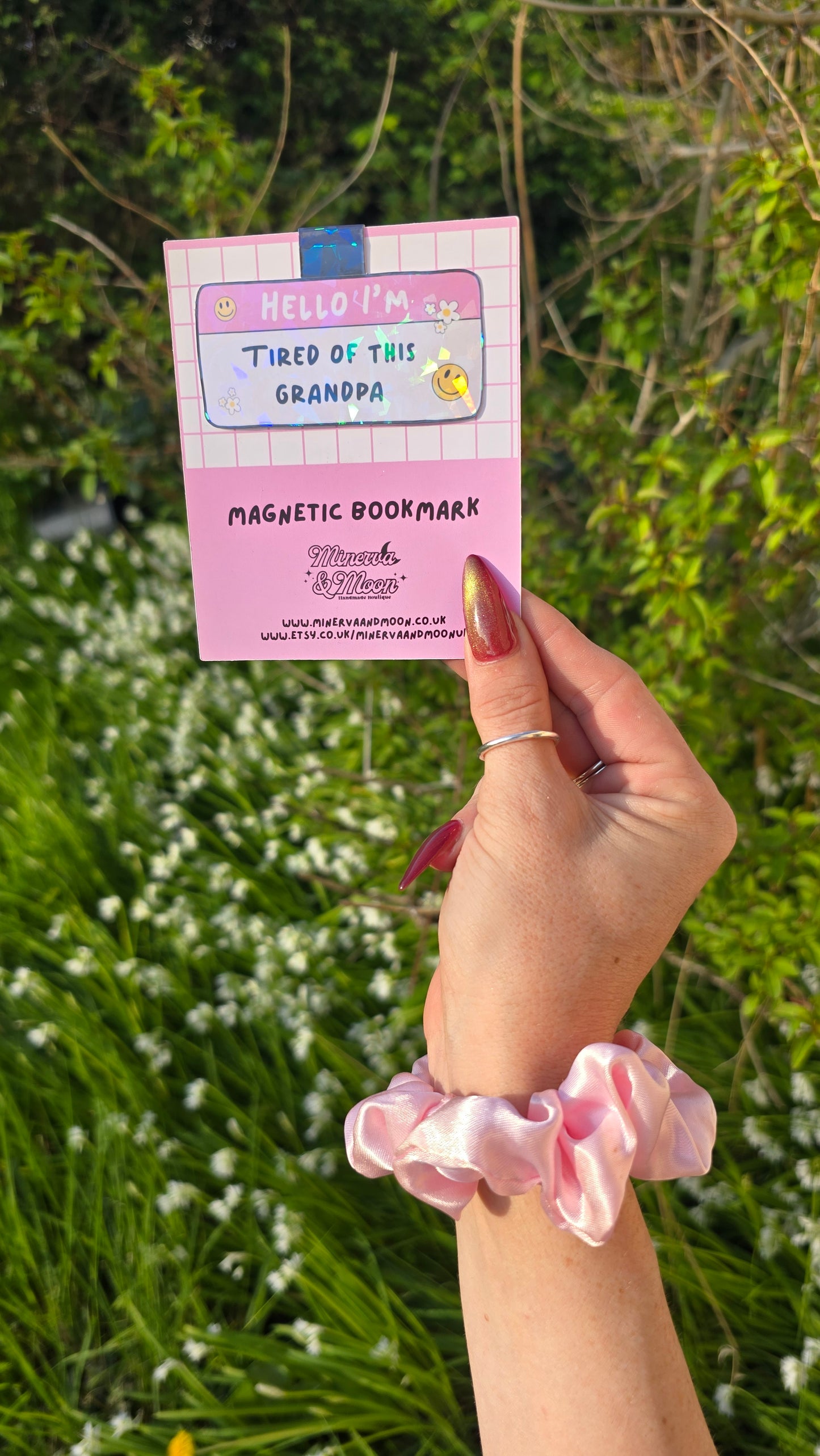 Hello Im Tired Of This Grandpa Magnetic Flip Bookmark
