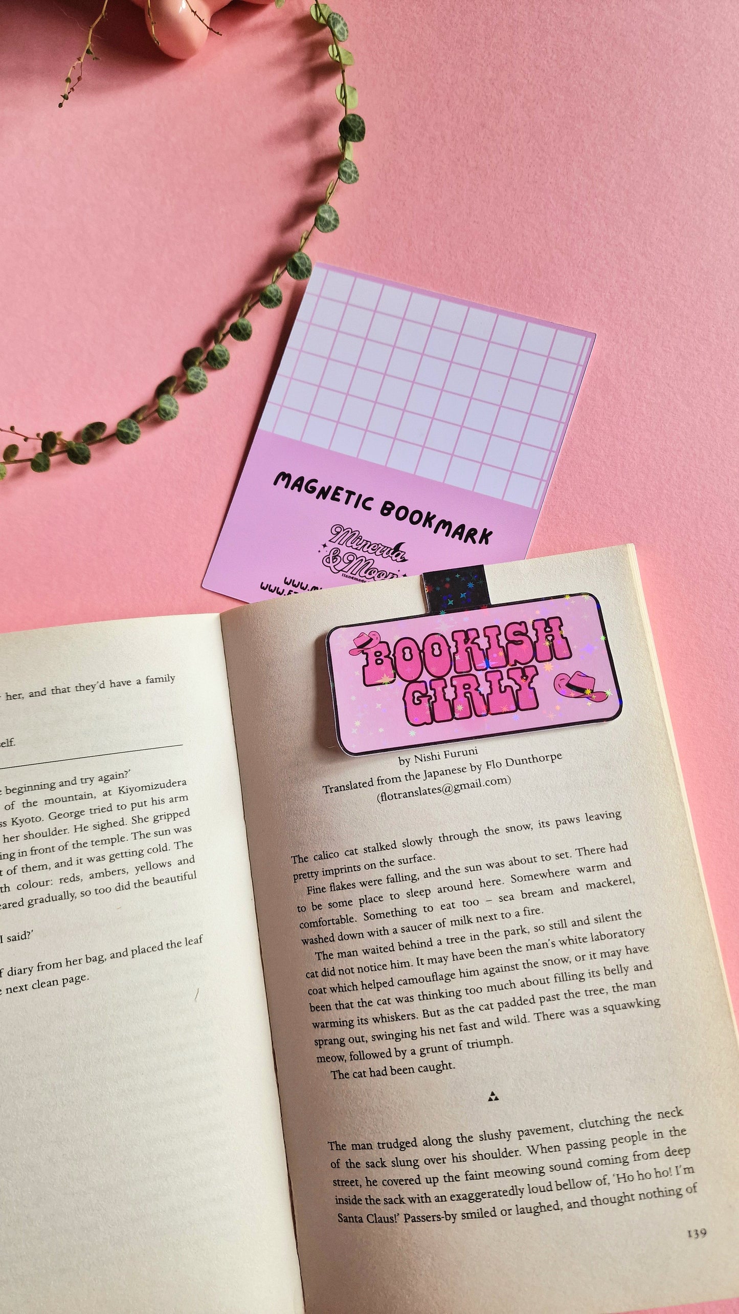 Bookish Girly Cowgirl Magnetic Flip Bookmark