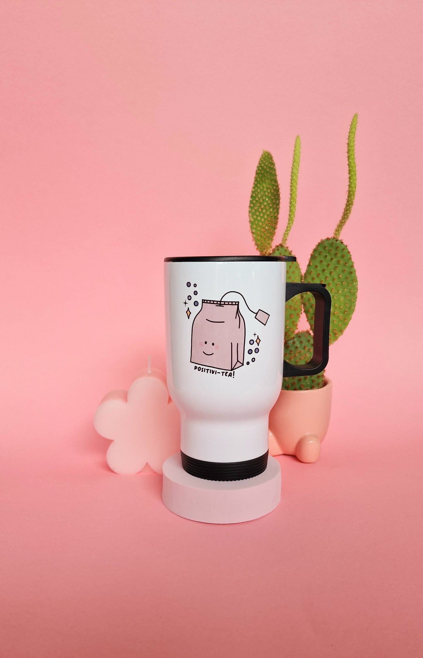 Positivitea Tea Bag Cute Travel Mugs