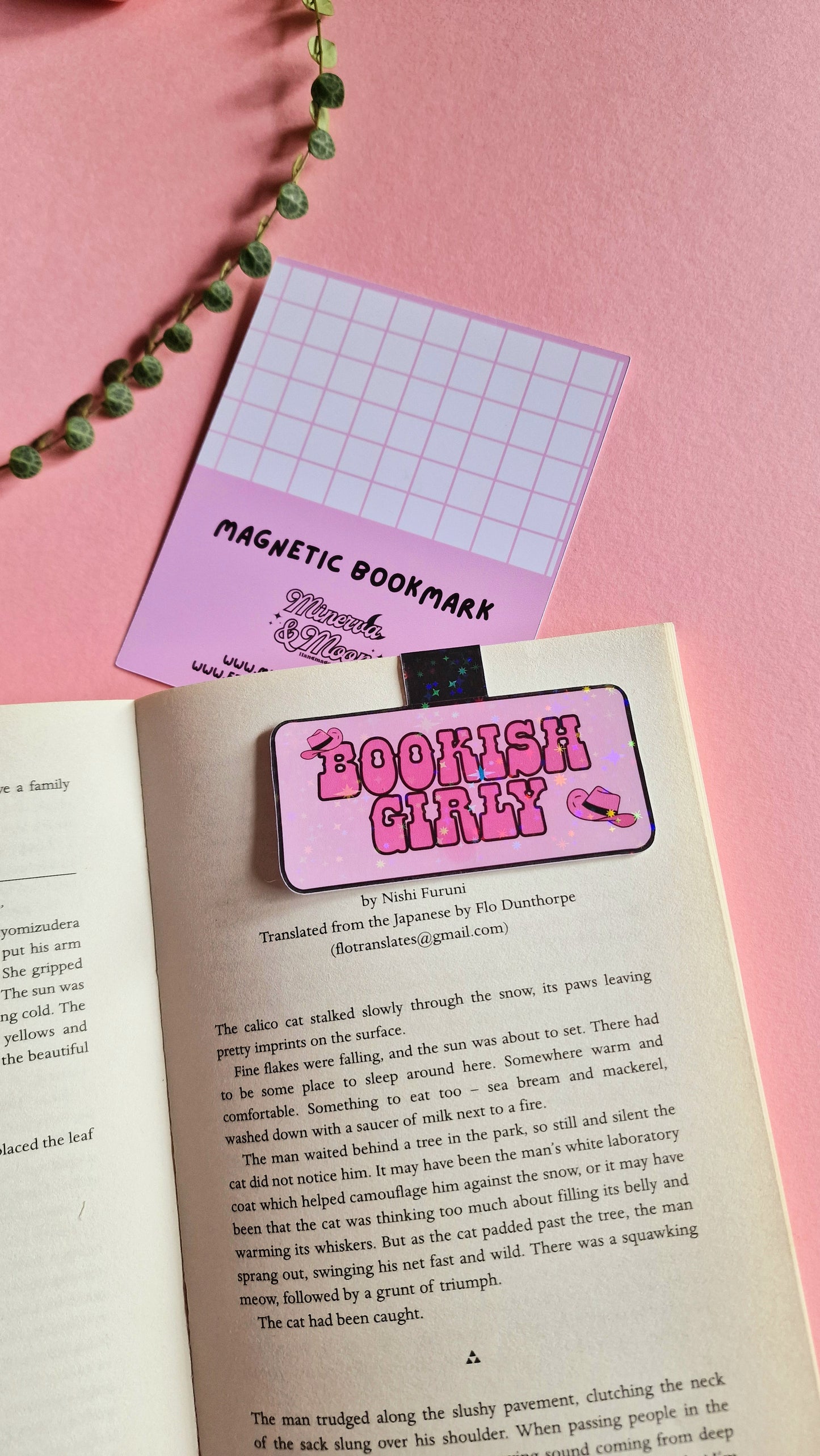 Bookish Girly Cowgirl Magnetic Flip Bookmark