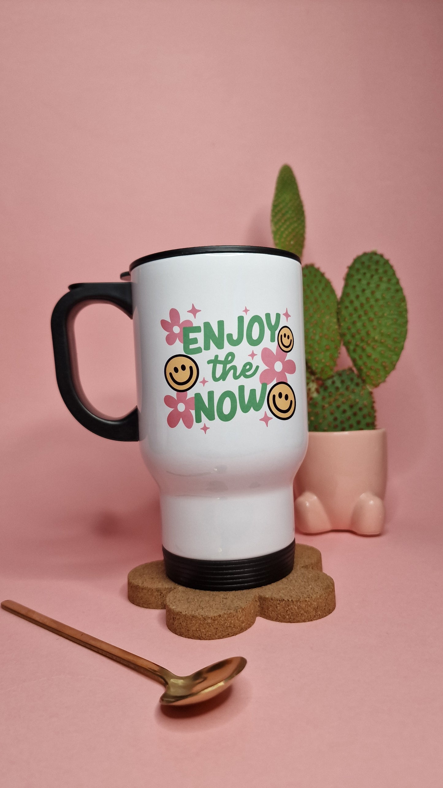 Enjoy The Now | Cute Travel Mugs