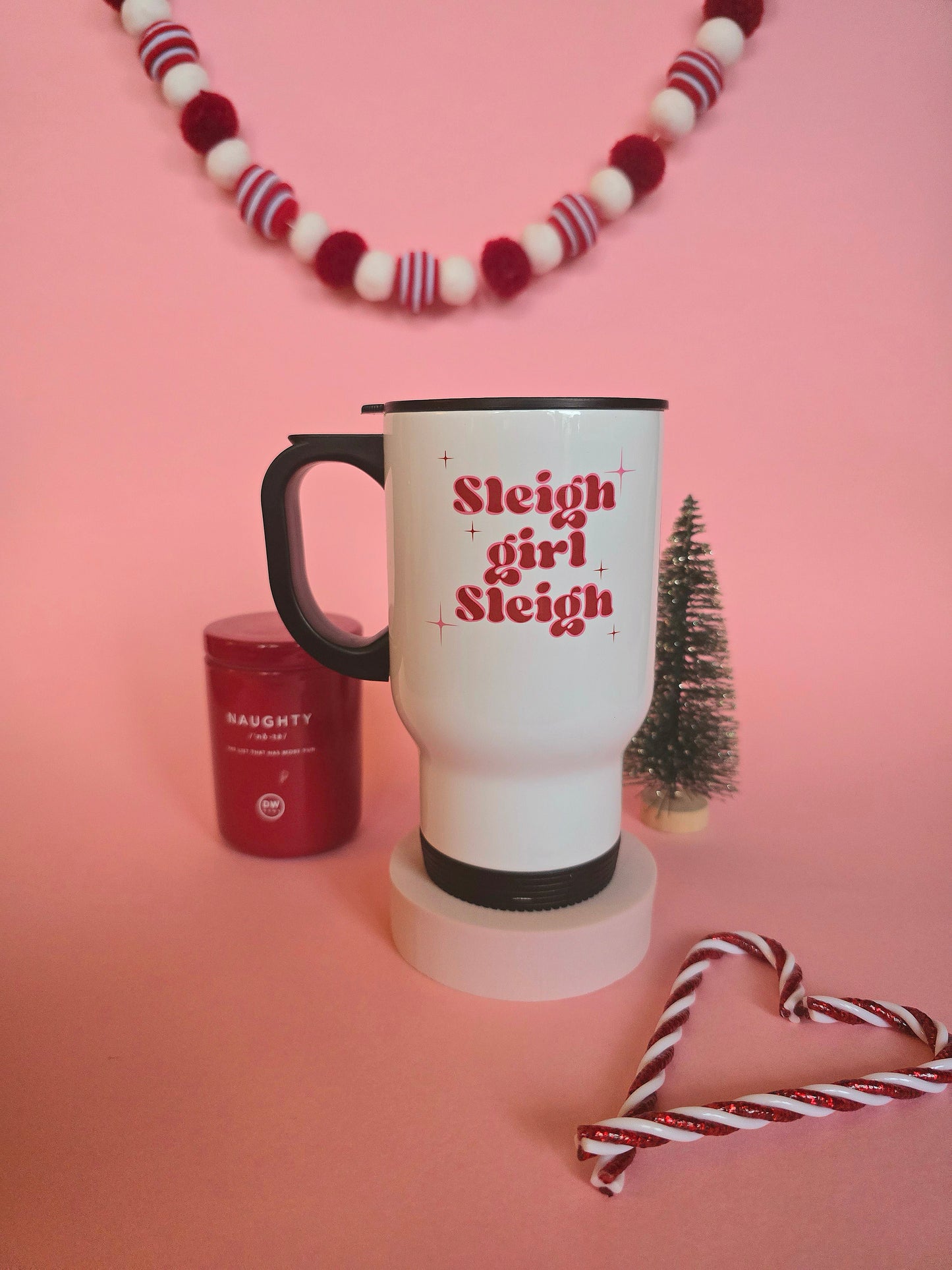 Sleigh Girl Sleigh Christmas Travel Mug