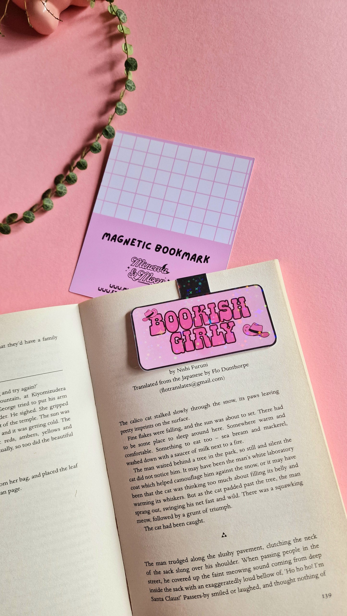 Bookish Girly Cowgirl Magnetic Flip Bookmark