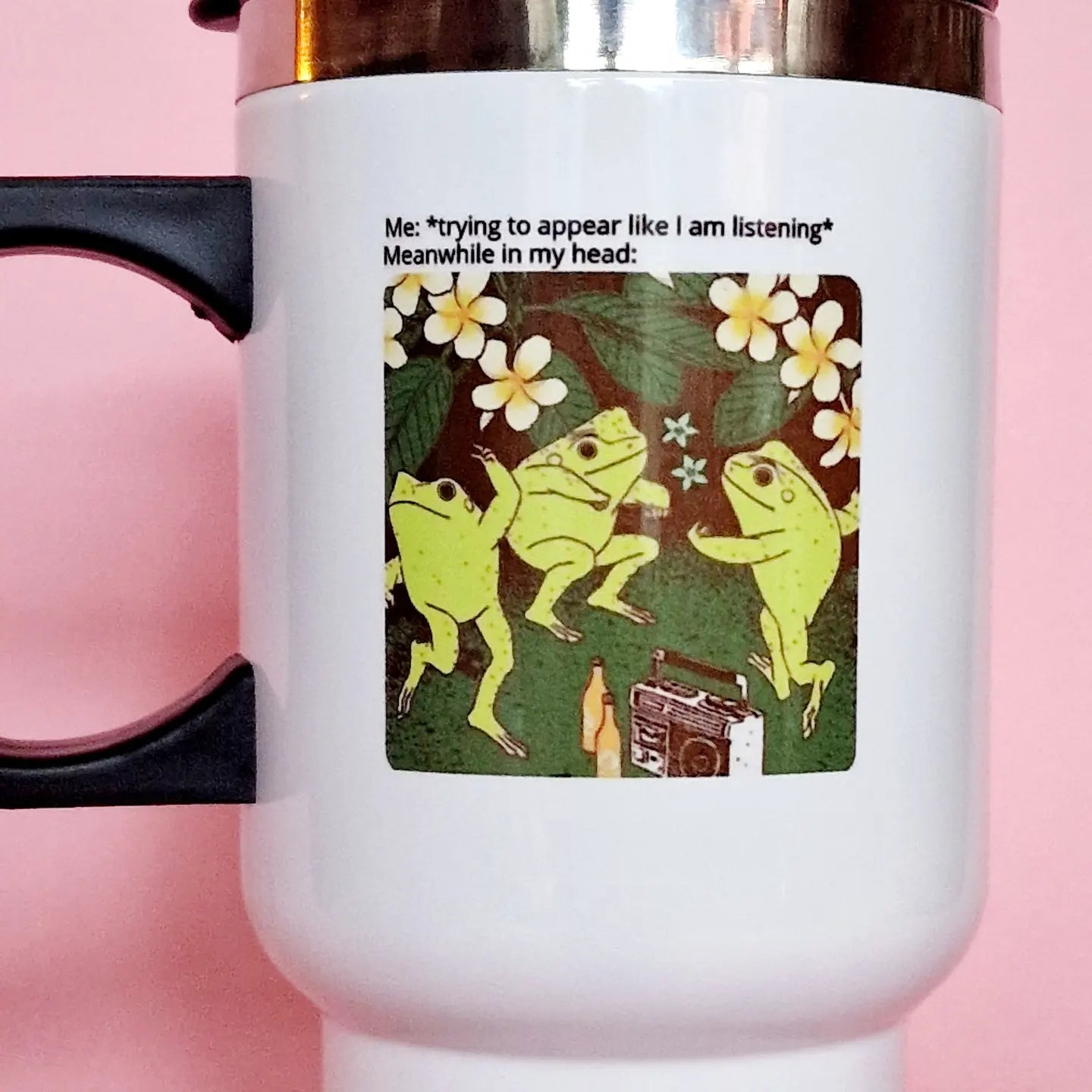 Frog Meme | Cute Travel Mugs